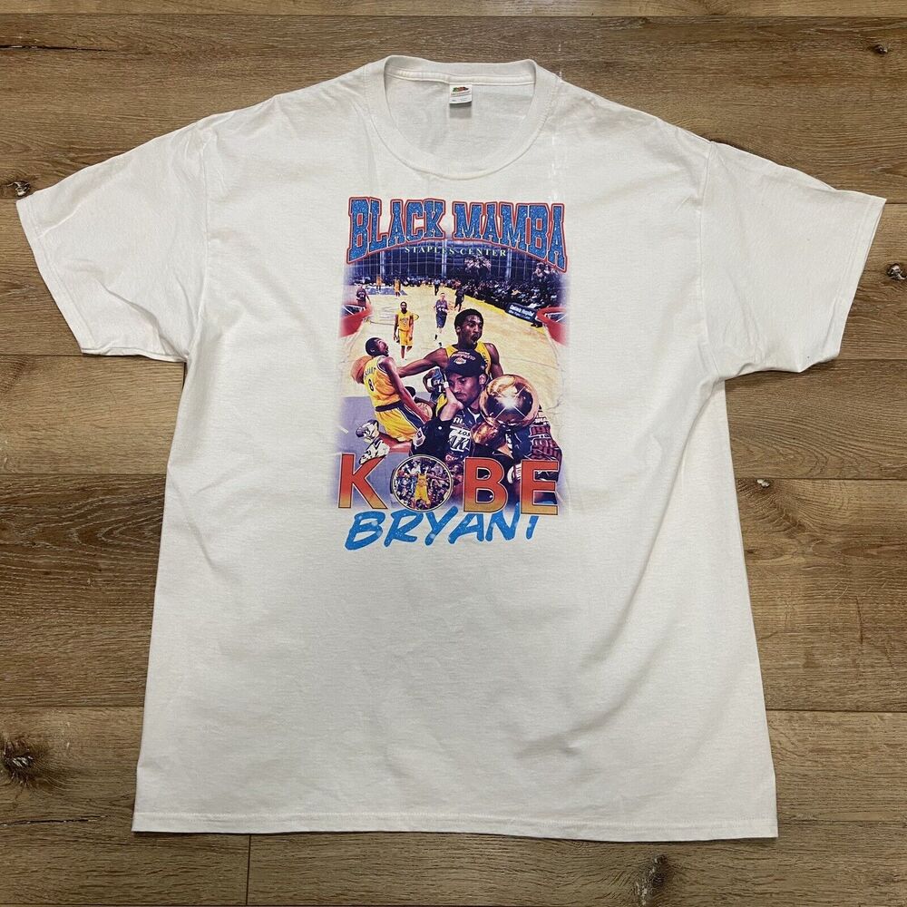 Kobe Bryant Black Mamba Staples Center NBA Graphic T-Shirt XL